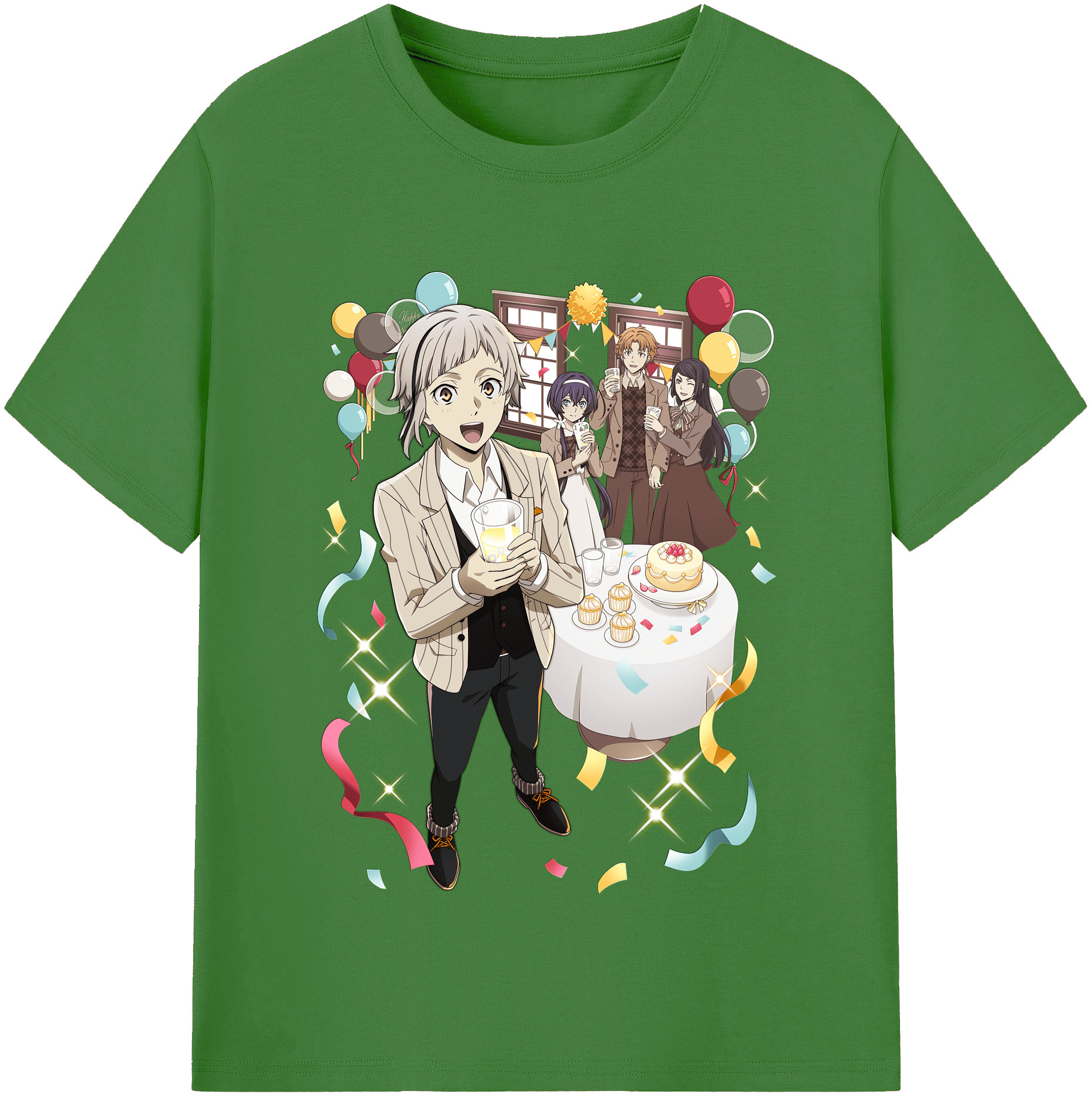 （画像用） 文豪ストレイドッグス Bungo Stray Dogs レディースカジュアルプリントTシャツ（綿100％）